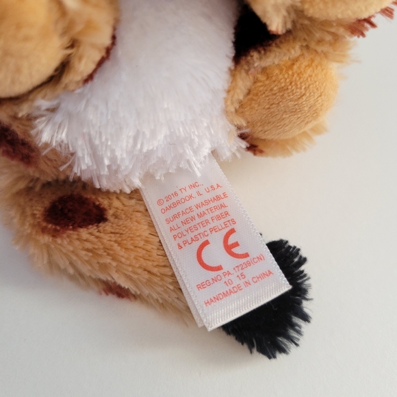 The Beanie Boo's Collection Set of 4 Unicorn Owl Cat Monkey 2015 2016 TY Beanies - Picture 16 of 16